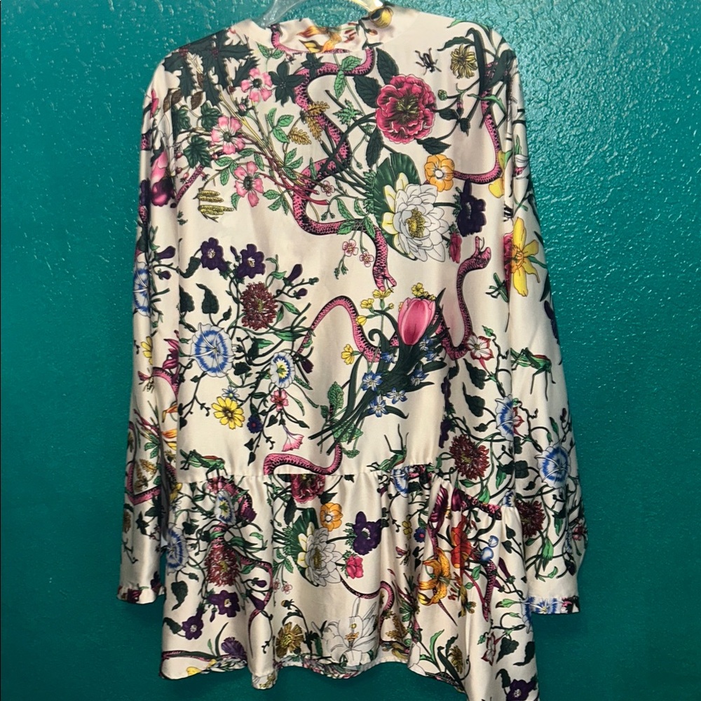 Ellos Floral Women's top/Tunic - Picture 6 of 7